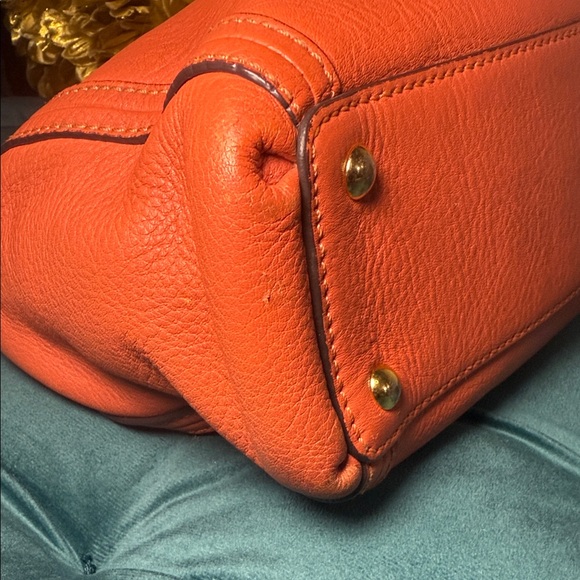 MCM Pink and Orange Satchel - Picture 7 of 15